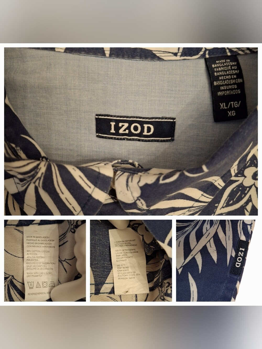 Premium Hawaiian Aloha Shirt 4-Pack Bundle – Izod, Denim & Flower, Pacific & Co. - Picture 14 of 16
